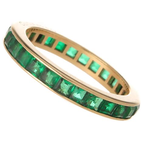 cartier emerald rings|cartier style eternity ring.